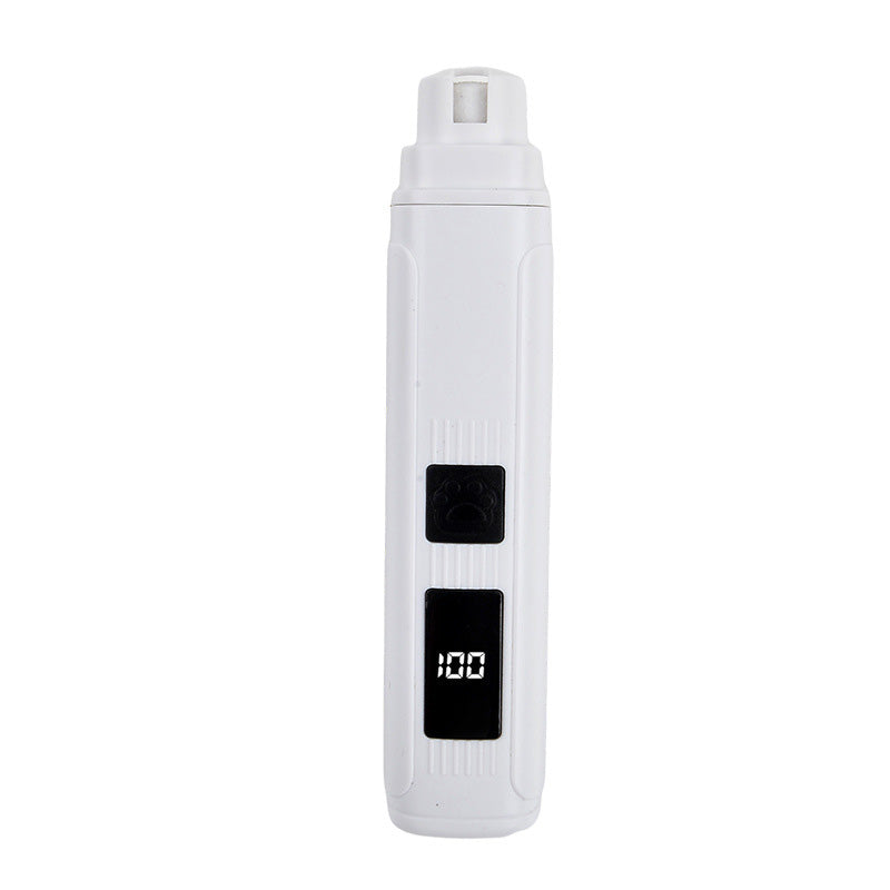 🐾 Electric Pet Nail Grinder with LED Power Display – Quiet, Easy & Precise Nail Care